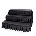 Ameristage Box-Pleat Polyester Step Skirts for IntelliStage 4'W Stage Steps