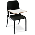 National Public Seating 8210/TA82R Melody Stack Chair (18"H) with Tablet-Arm, Right